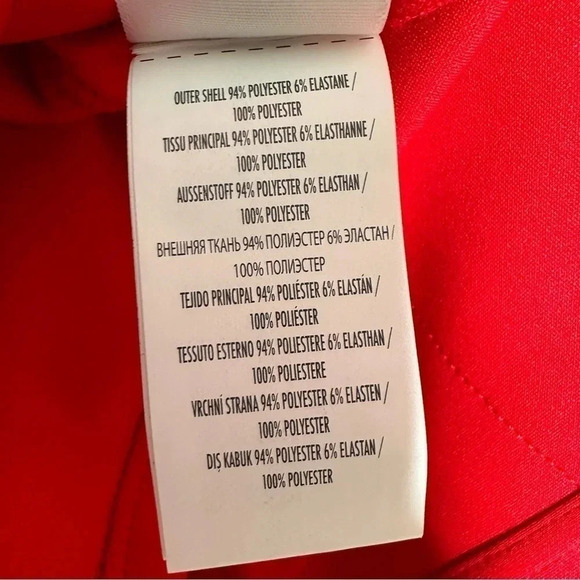 POIVRE BLANC Red Stretch Hybrid Fleece Jacket - Picture 12 of 14